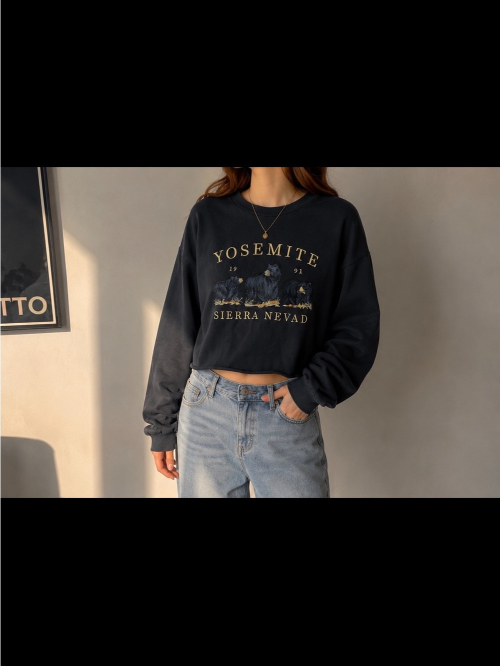 Brandy Melville Navy Sweatshirt